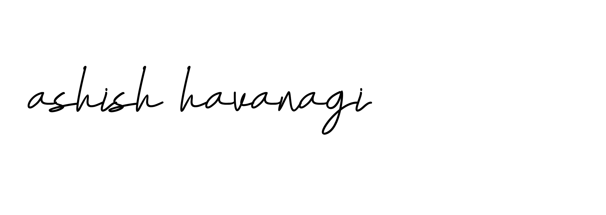 Signature of ashish-havanagi