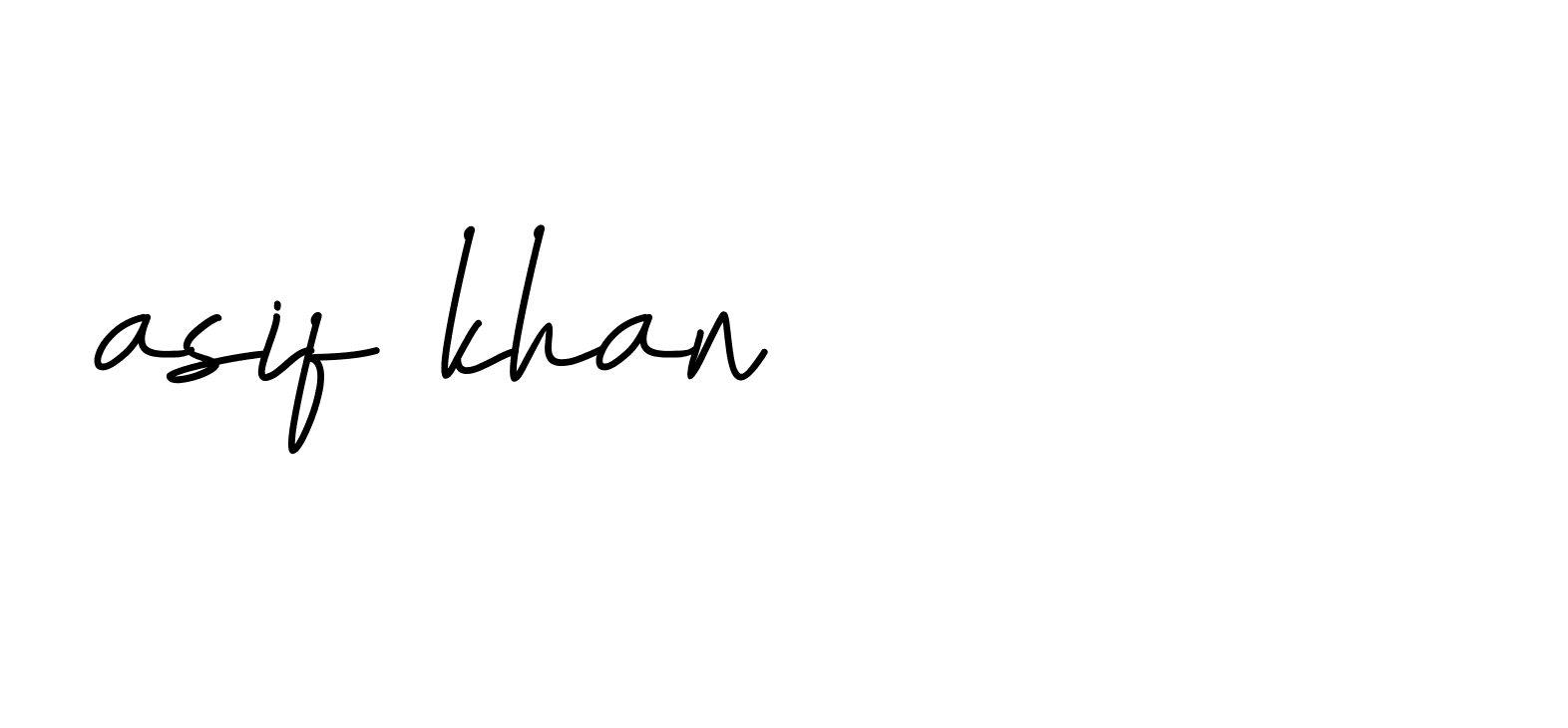 Signature of asif-khan