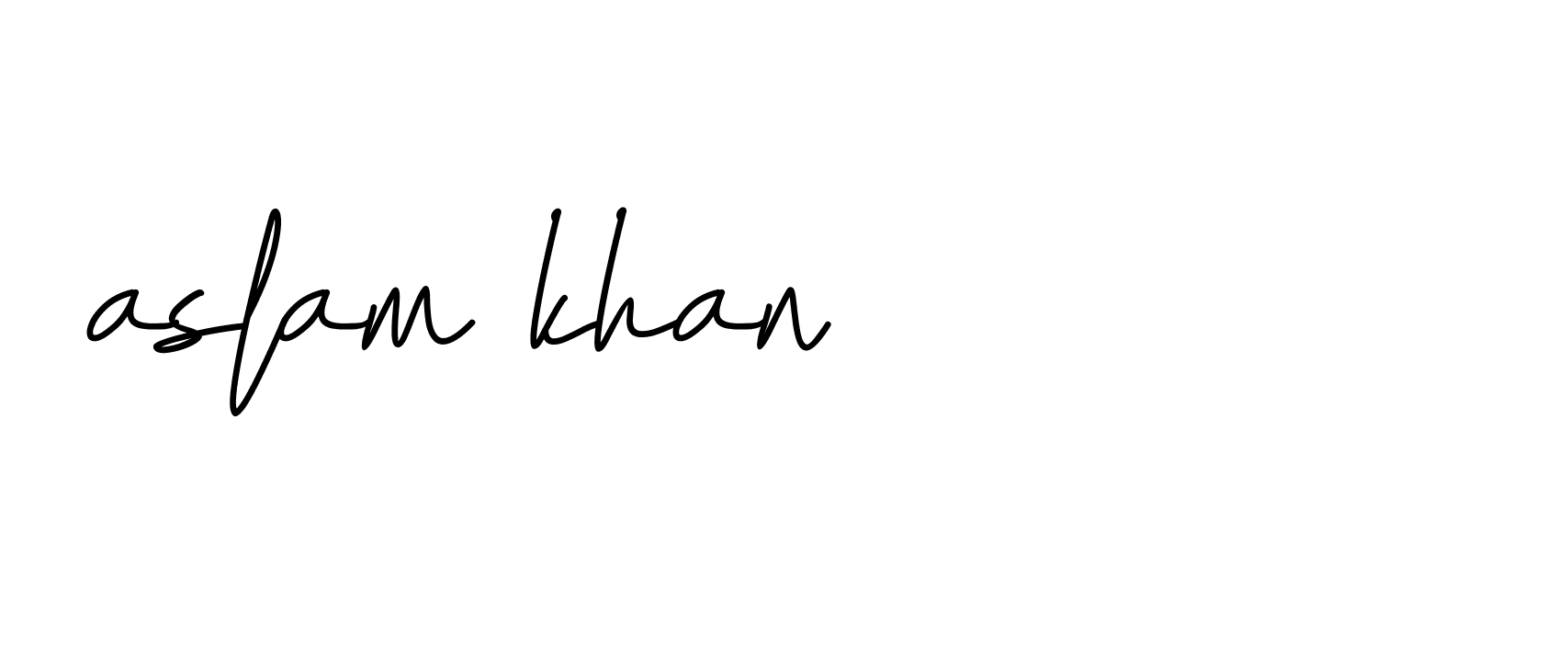 Signature of aslam-khan