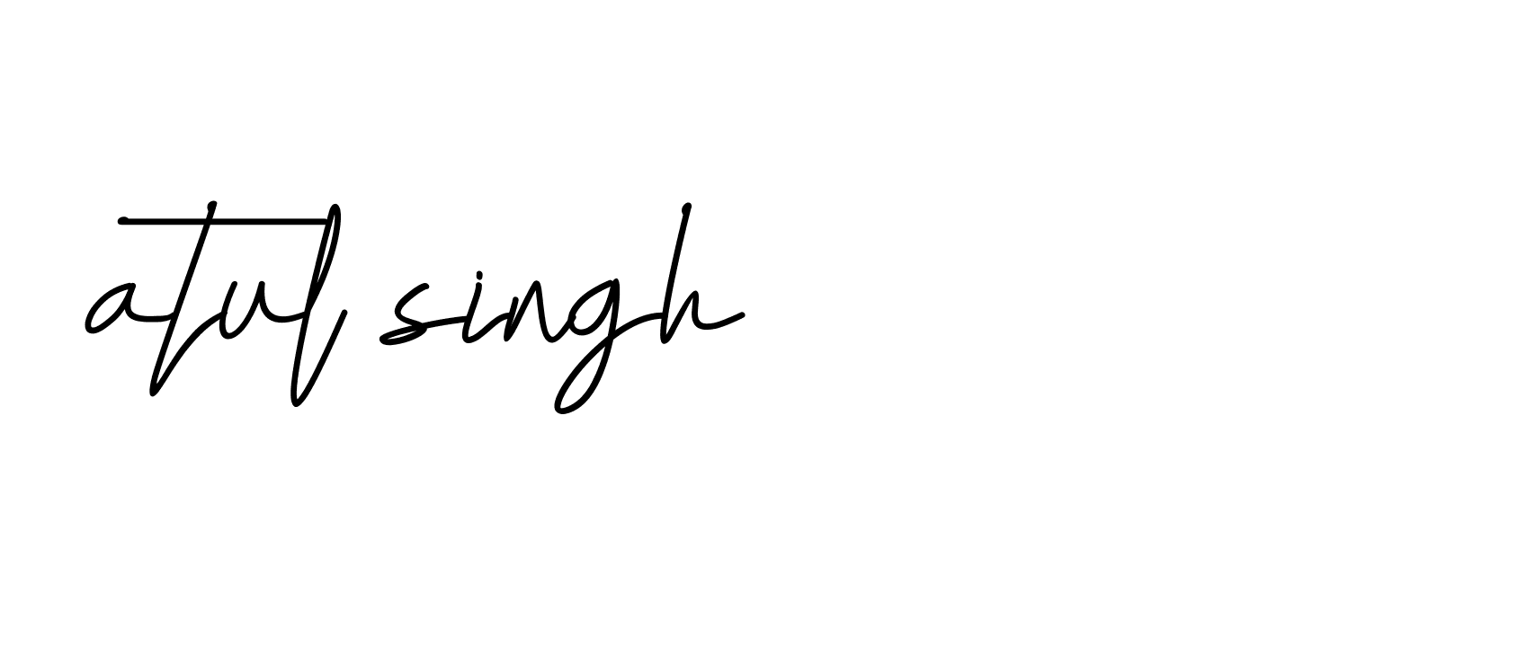 Signature of atul-singh-