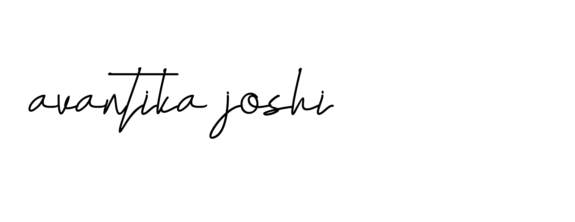 Signature of avantika-joshi