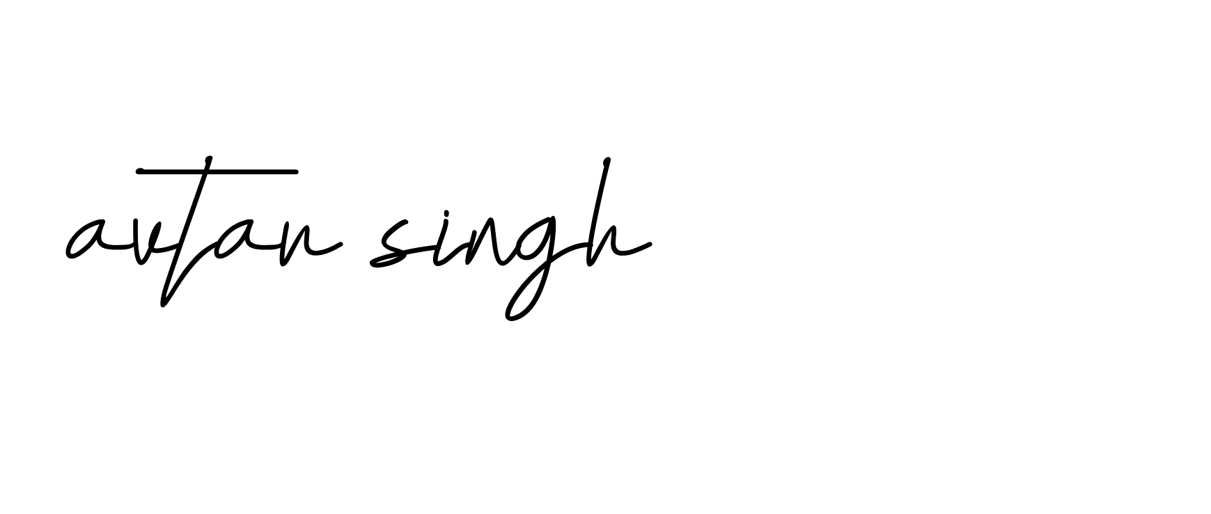 Signature of avtar-singh