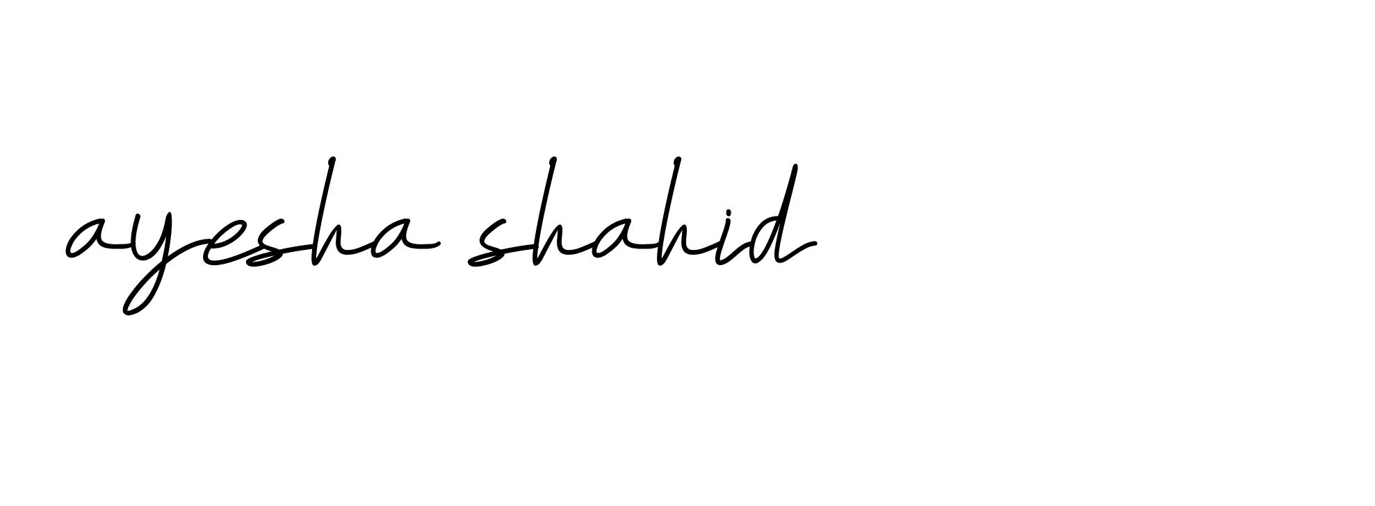 Signature of ayesha-shahid