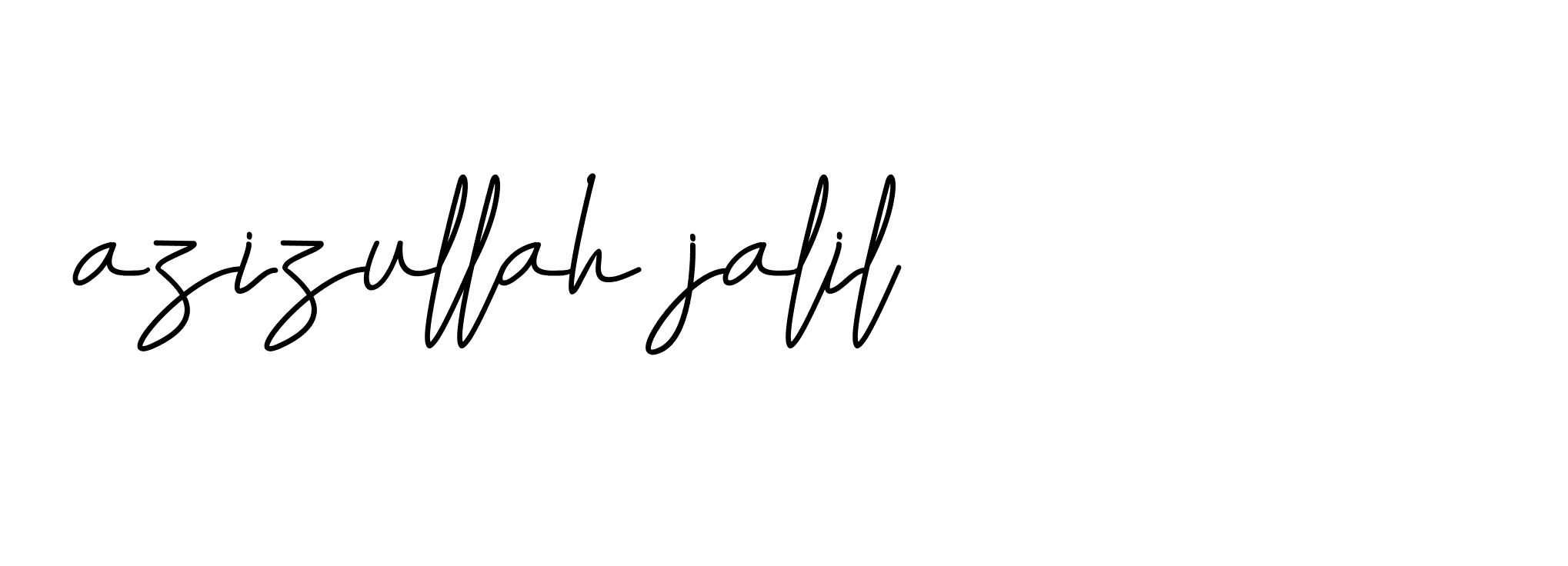 Signature of azizullah-jalil-