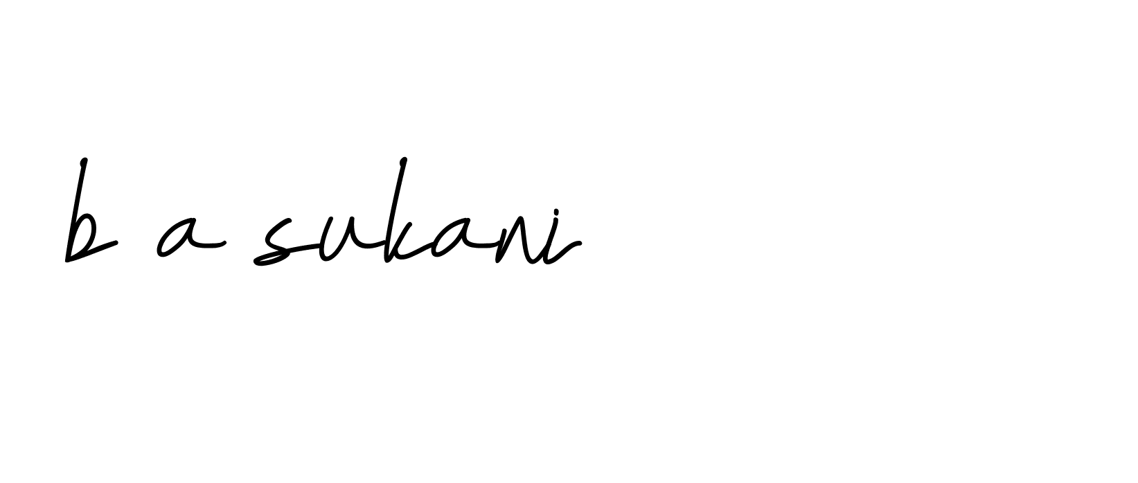 Signature of b-a-sukani