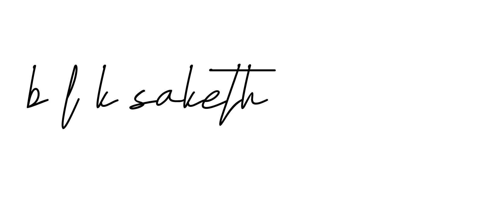 Signature of b-l-k-saketh