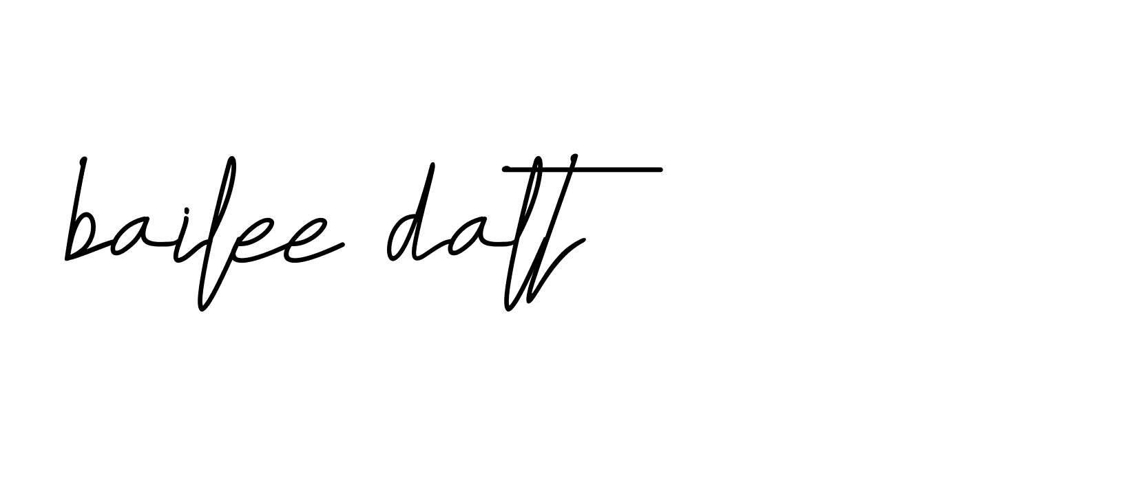 Signature of bailee-dalt