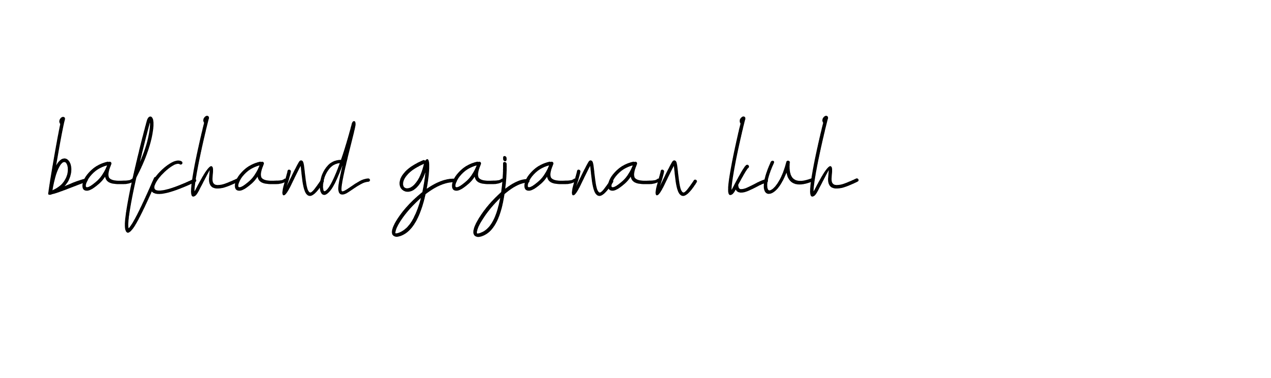 Signature of balchand-gajanan-kuh