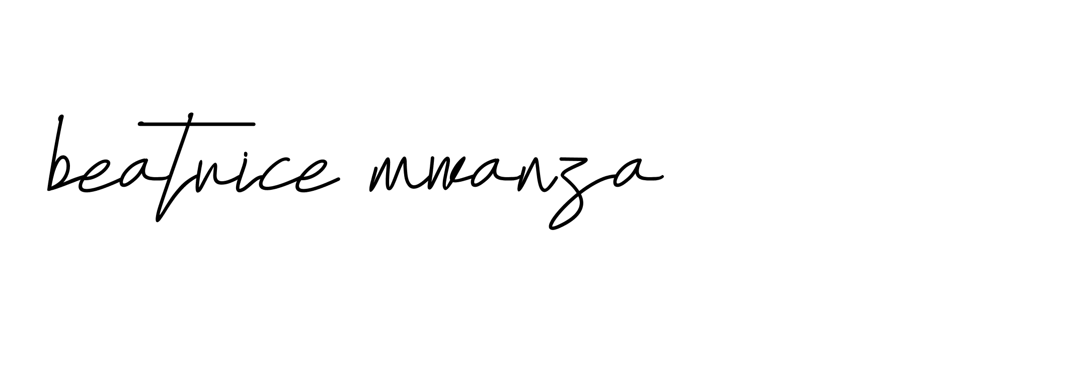 Signature of beatrice-mwanza