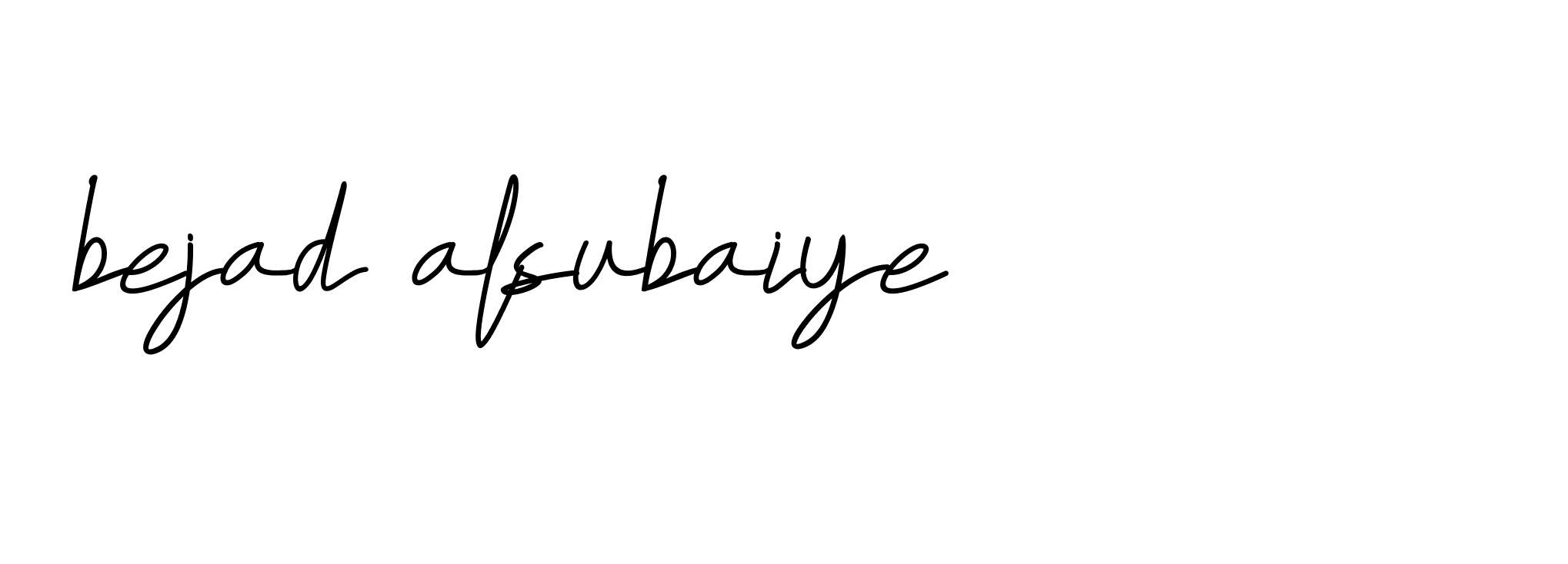 Signature of bejad-alsubaiye