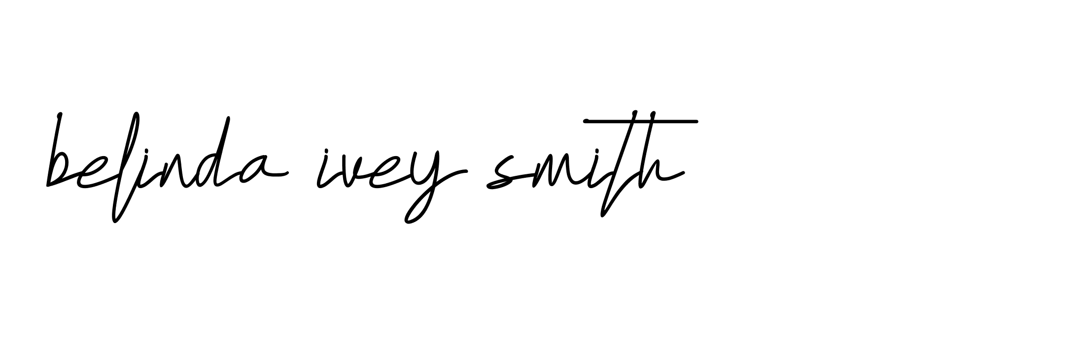 Signature of belinda-ivey-smith