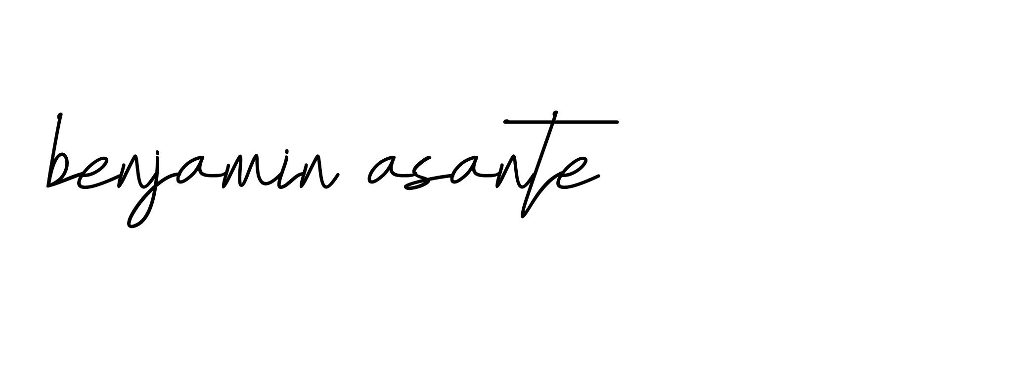 Signature of benjamin-asante-