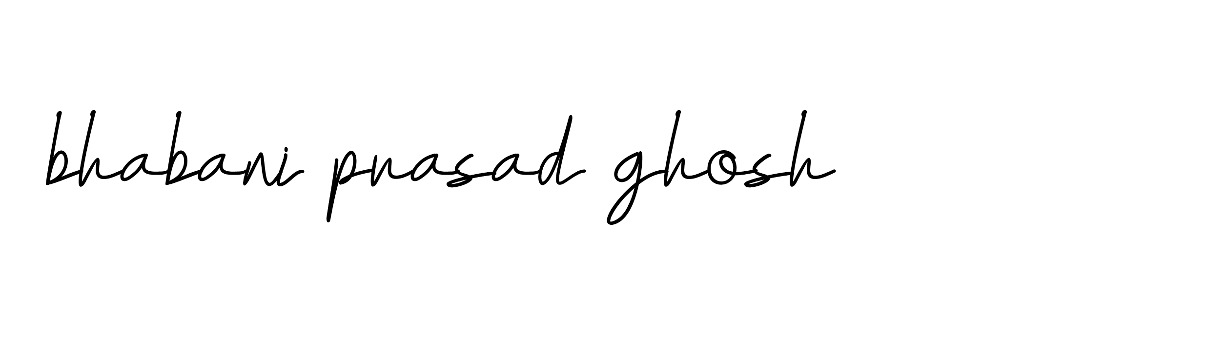 Signature of bhabani-prasad-ghosh