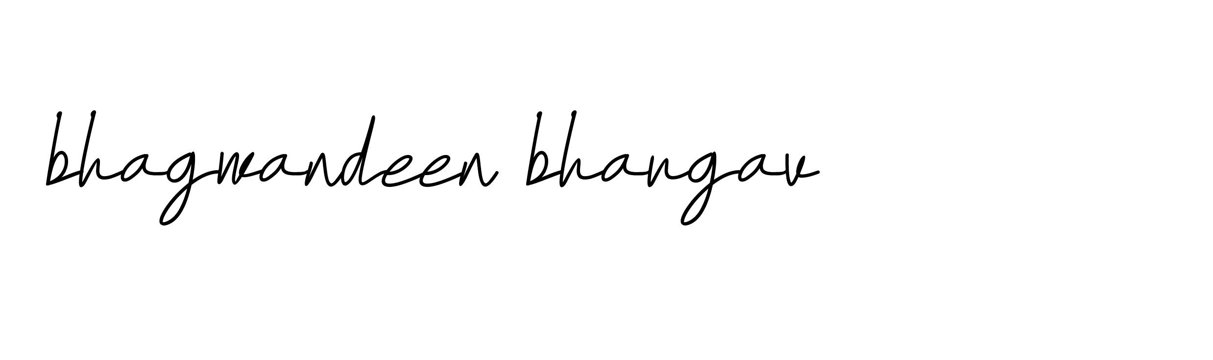 Signature of bhagwandeen-bhargav