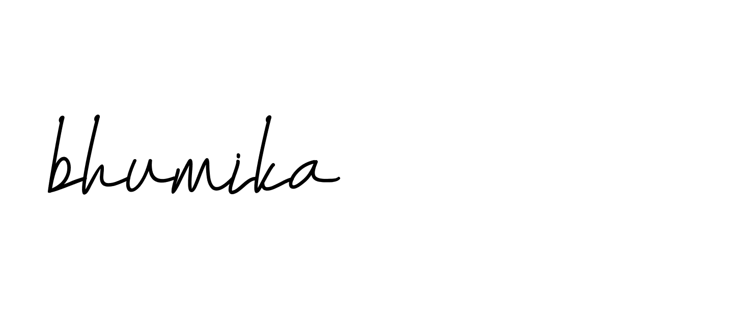 Signature of bhumika