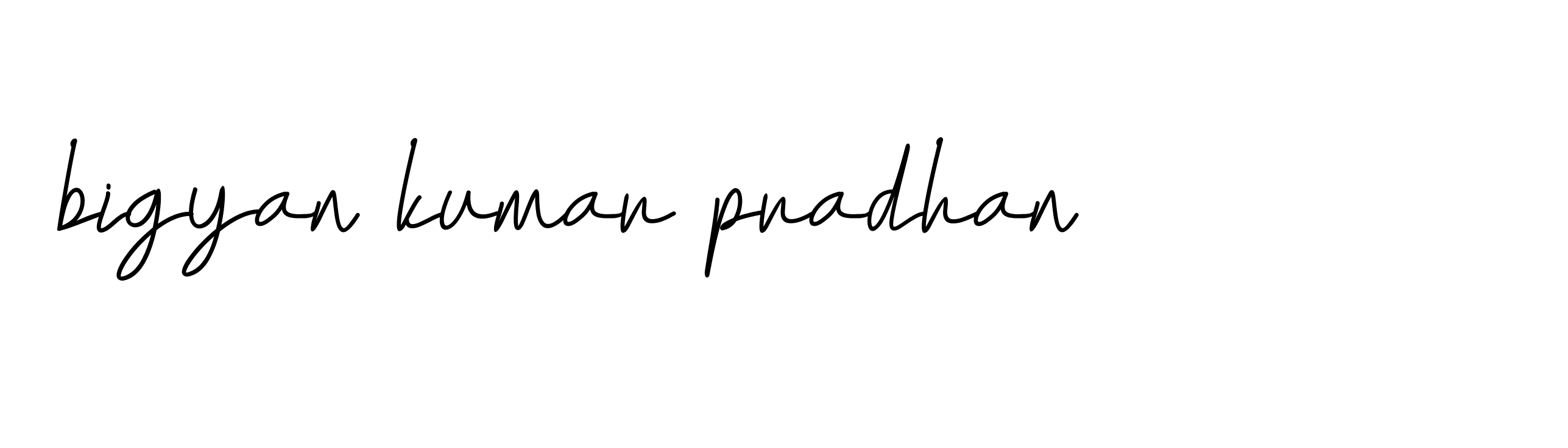 Signature of bigyan-kumar-pradhan