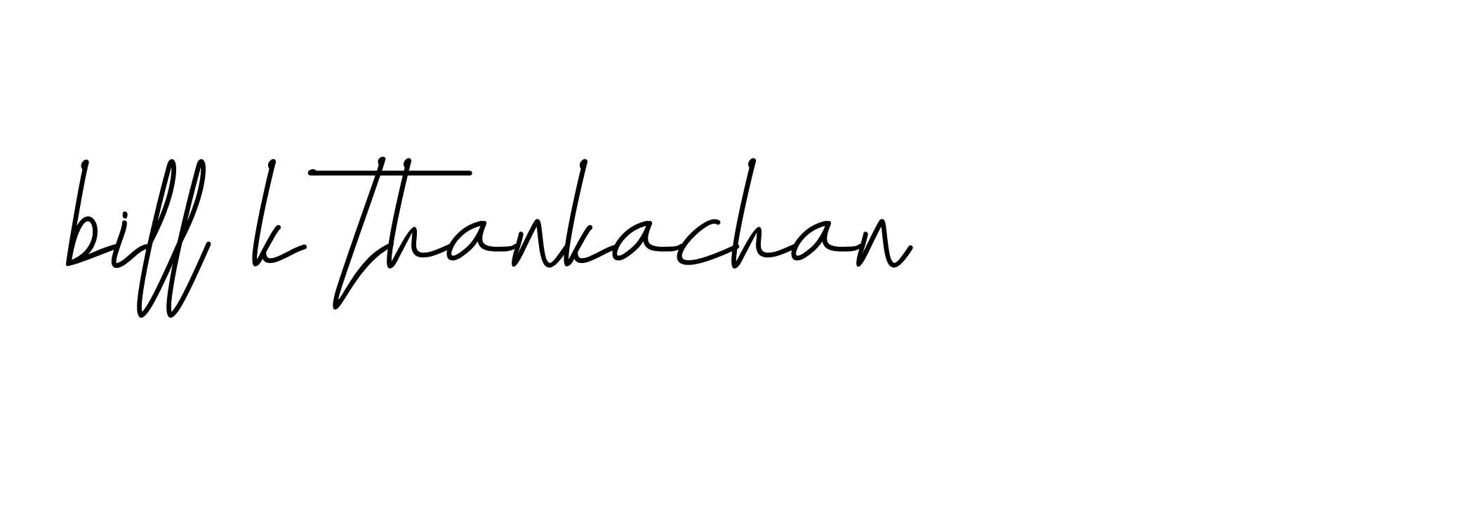 Signature of bill-k-thankachan