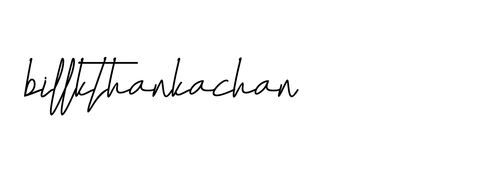 Signature of billkthankachan