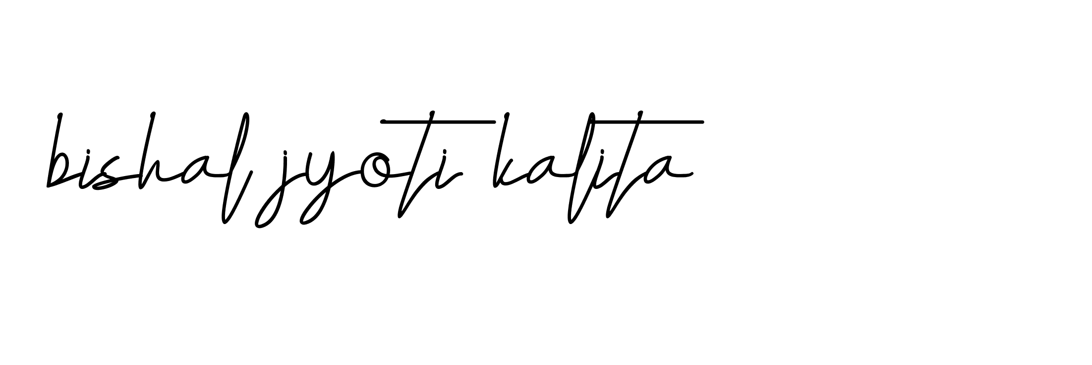 Signature of bishal-jyoti-kalita