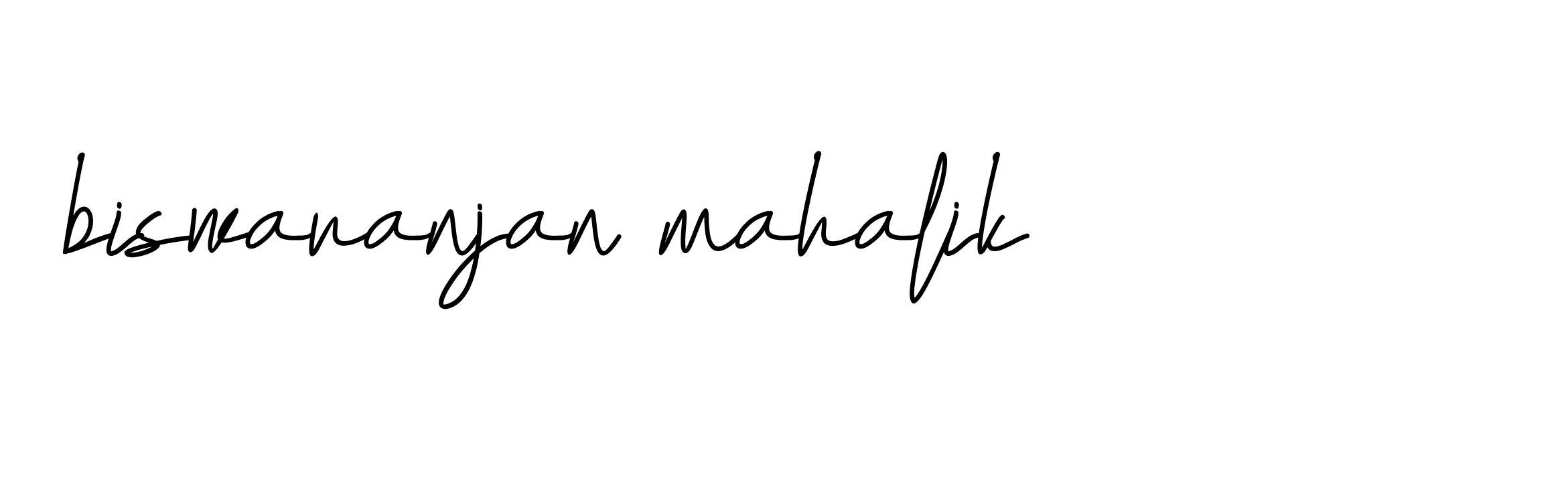 Signature of biswaranjan-mahalik