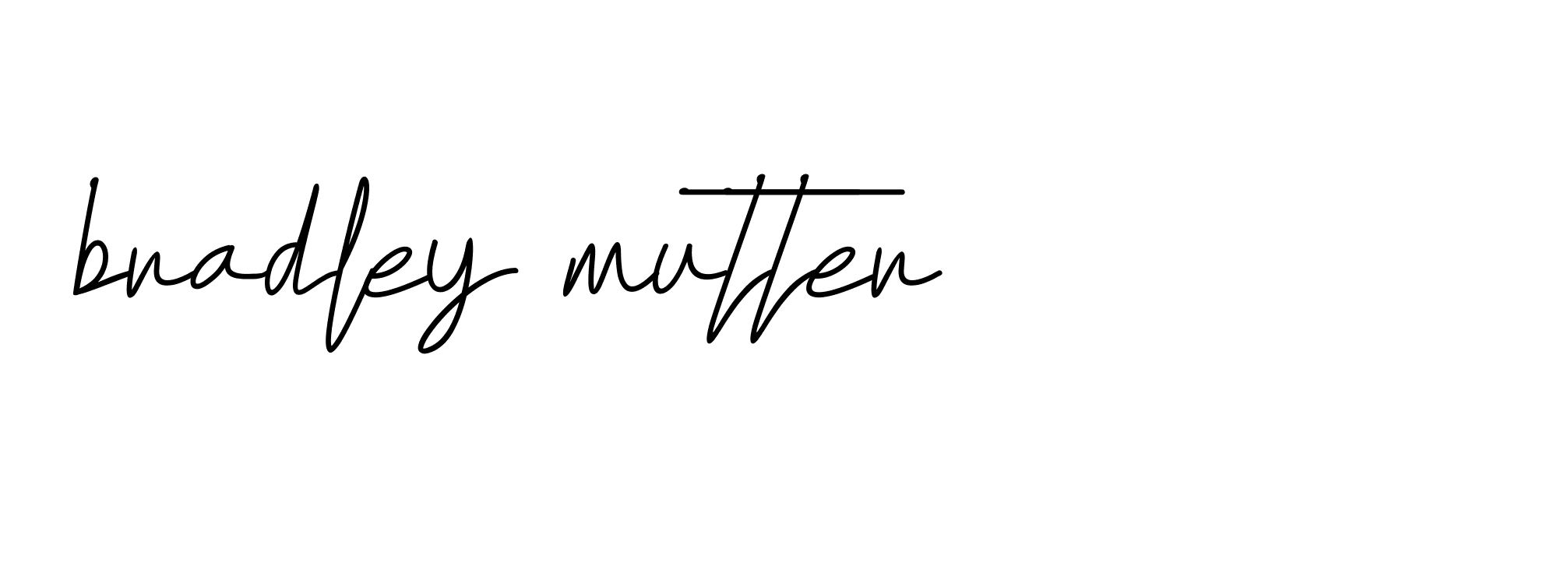 Signature of bradley-mutter