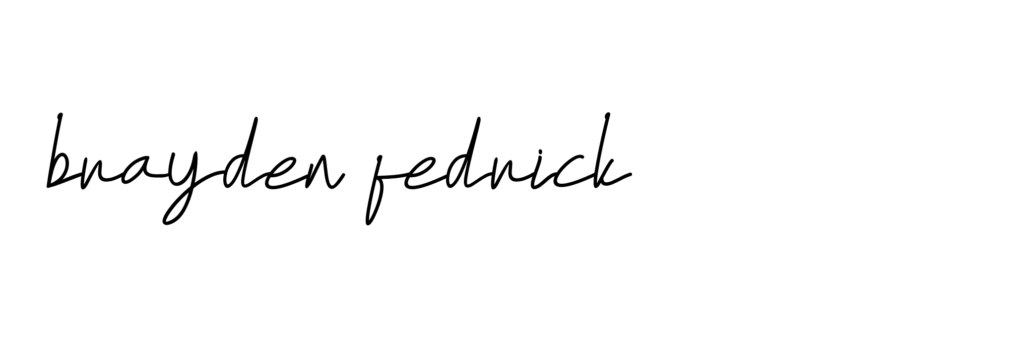 Signature of brayden-fedrick