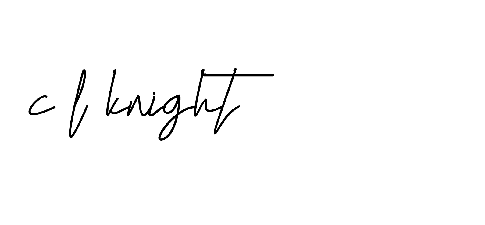 Signature of c-l-knight