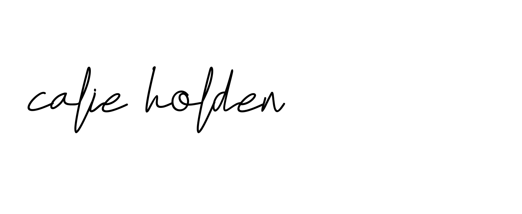 Signature of calie-holden