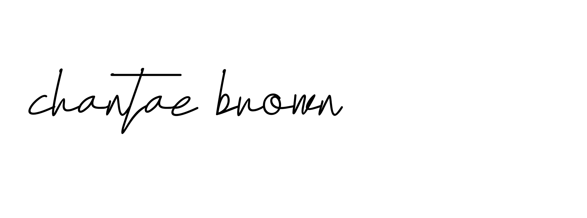 Signature of chantae-brown