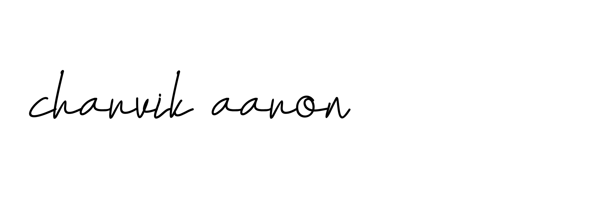 Signature of charvik-aaron