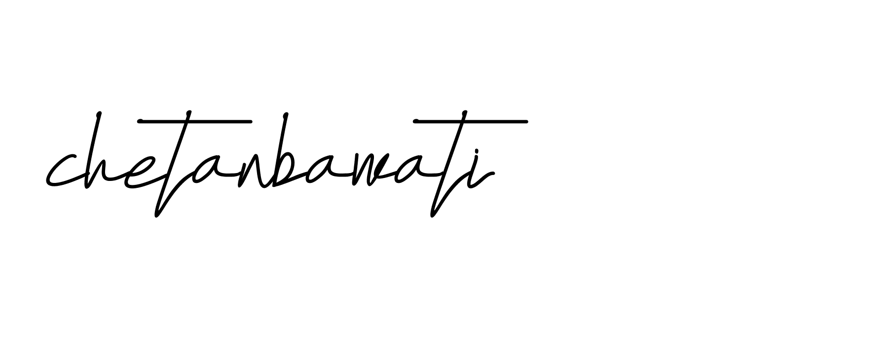 Signature of chetanbawati