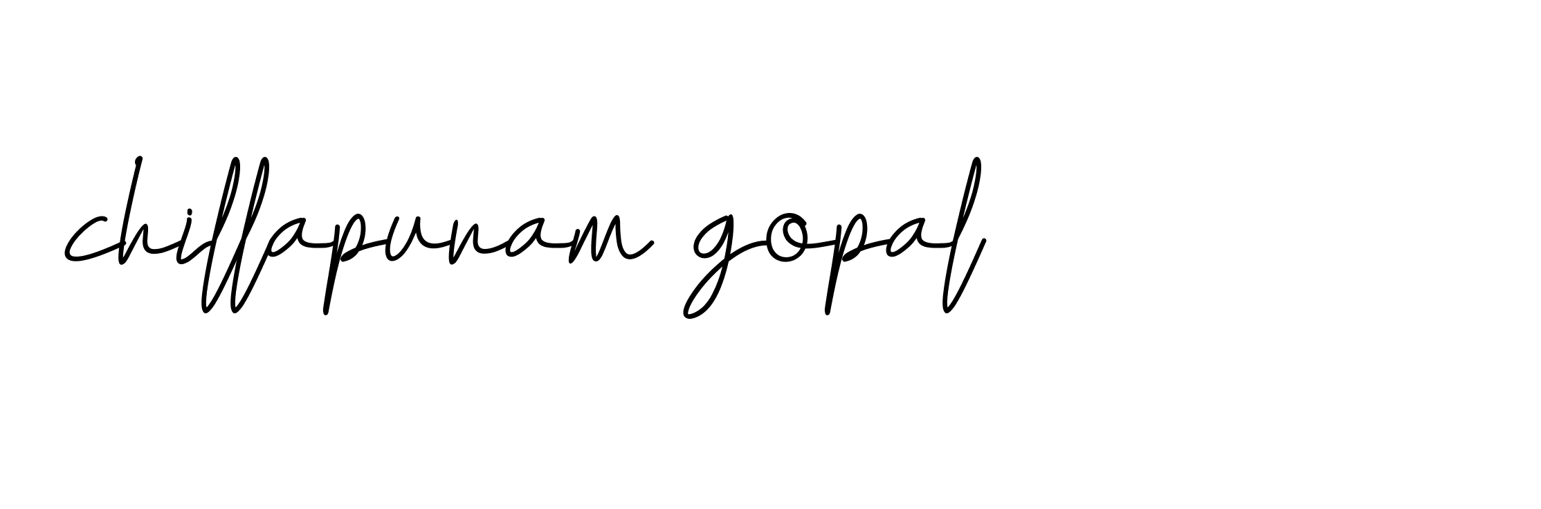 Signature of chillapuram-gopal