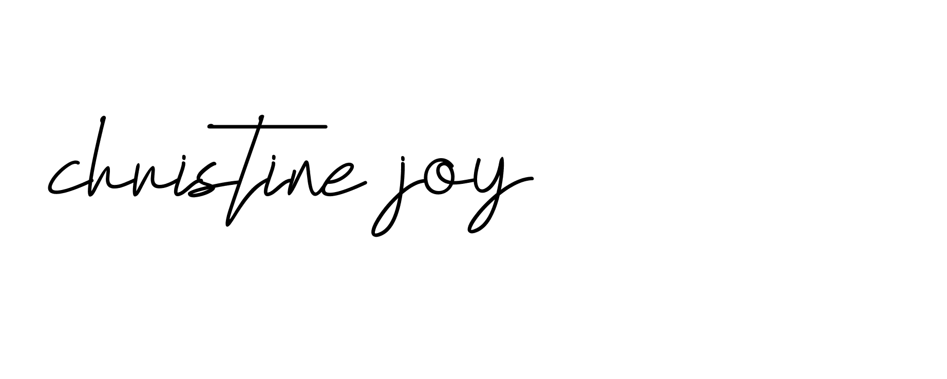 Signature of christine-joy