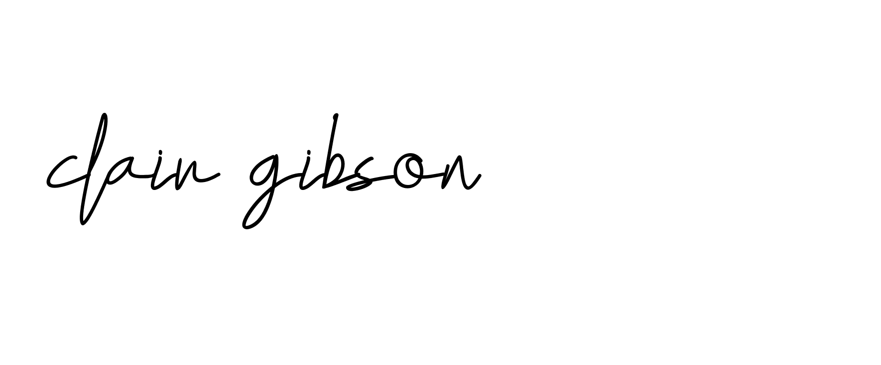 Signature of clair-gibson