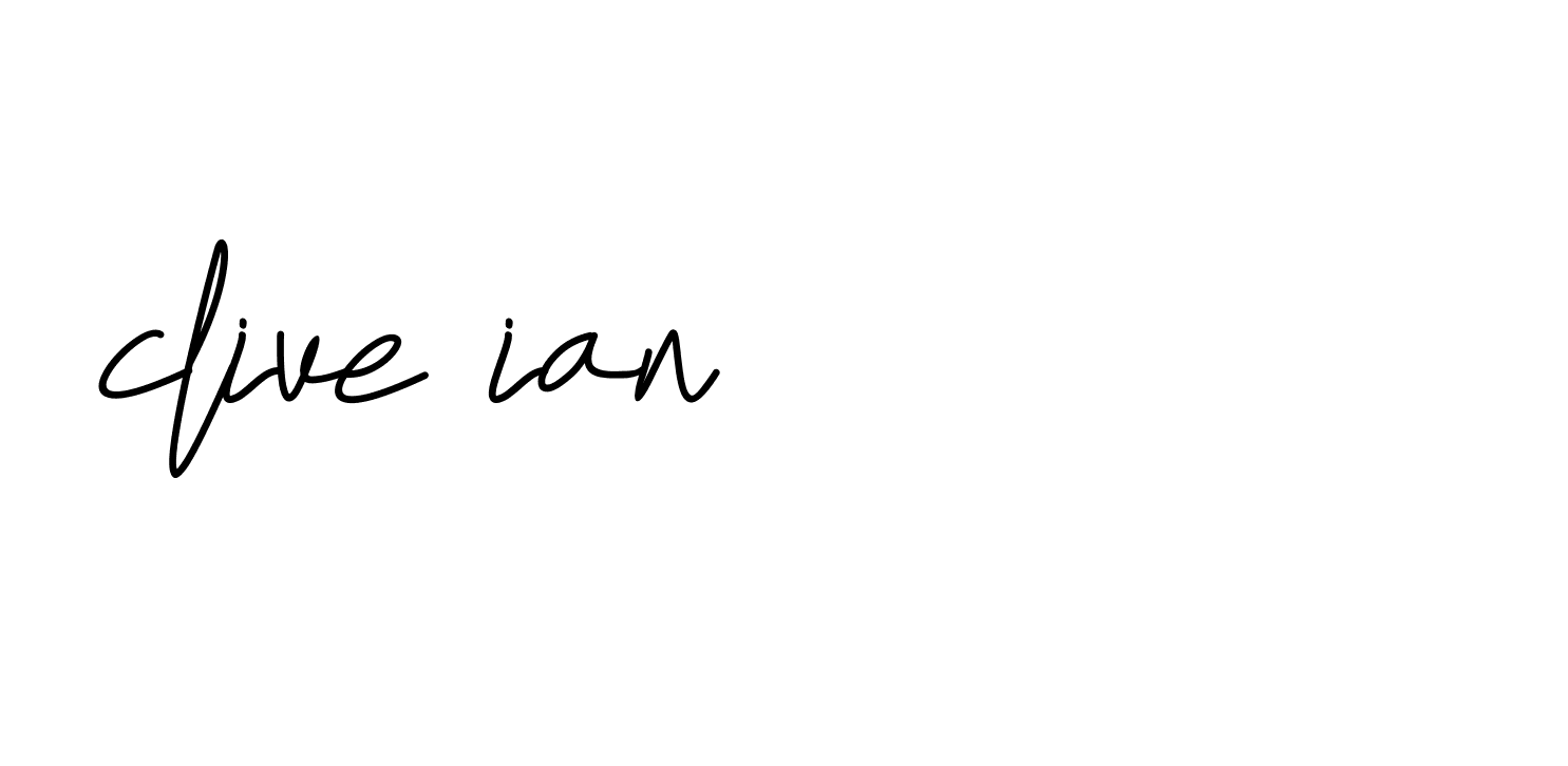 Signature of clive-ian