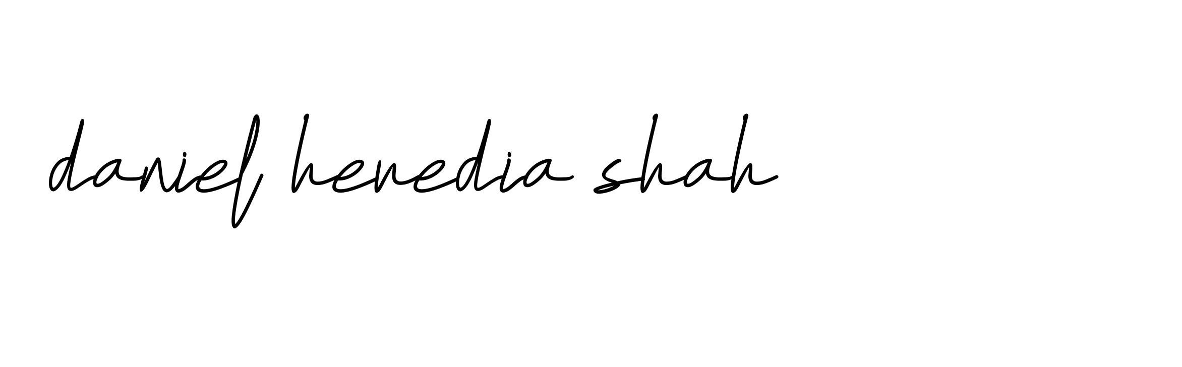 Signature of daniel-heredia-shah