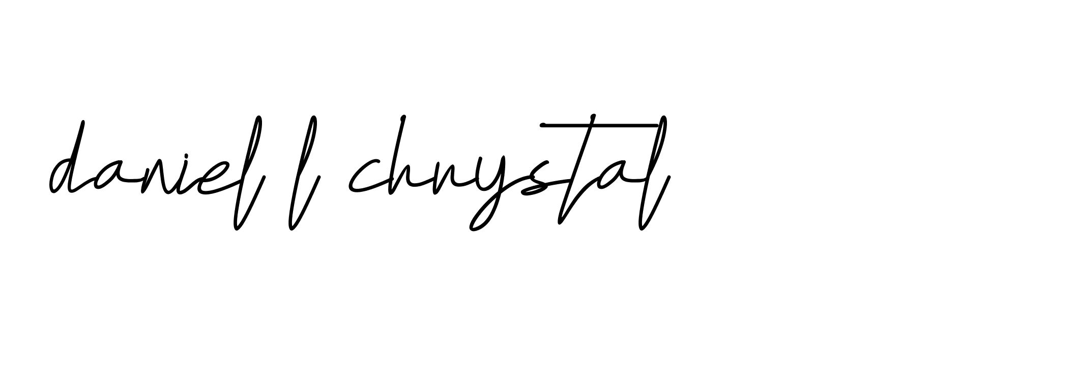 Signature of daniel-l-chrystal