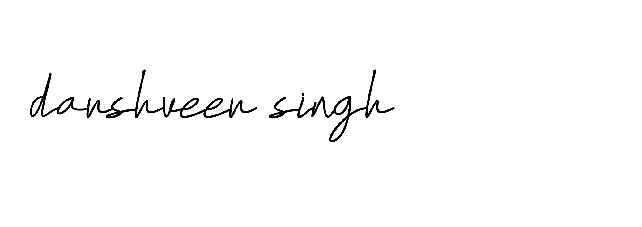 Signature of darshveer-singh