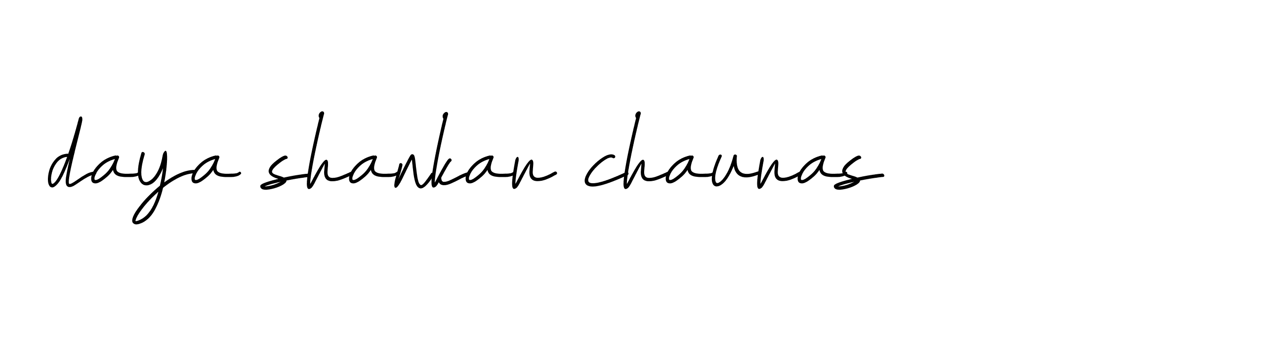 Signature of daya-shankar-chauras