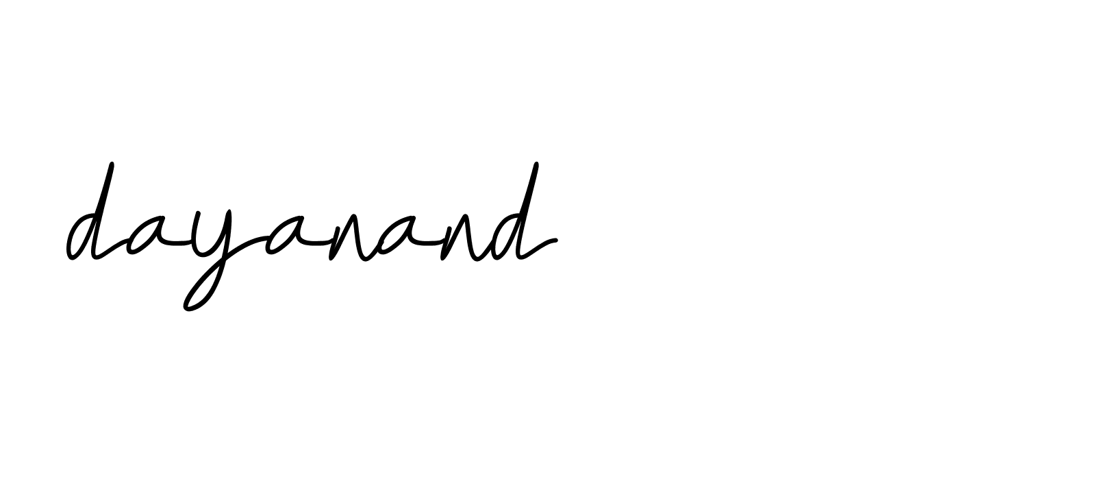 Signature of dayanand