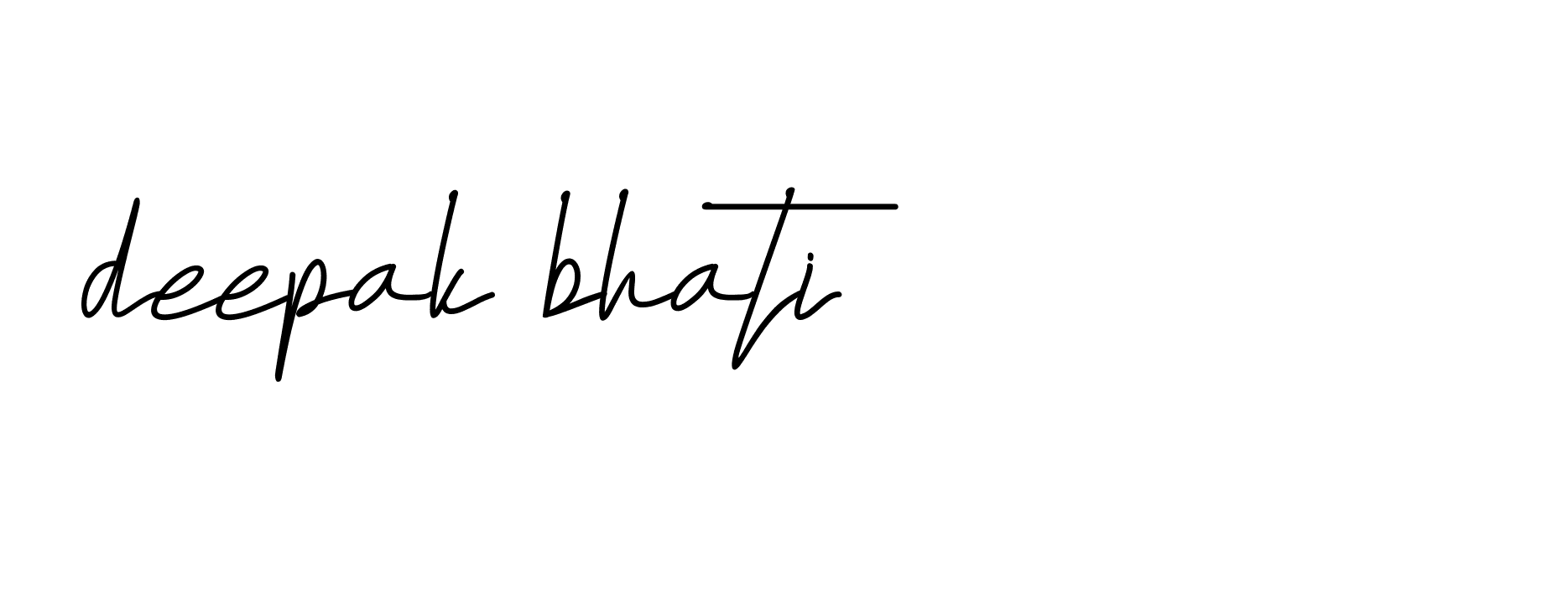 Signature of deepak-bhati-