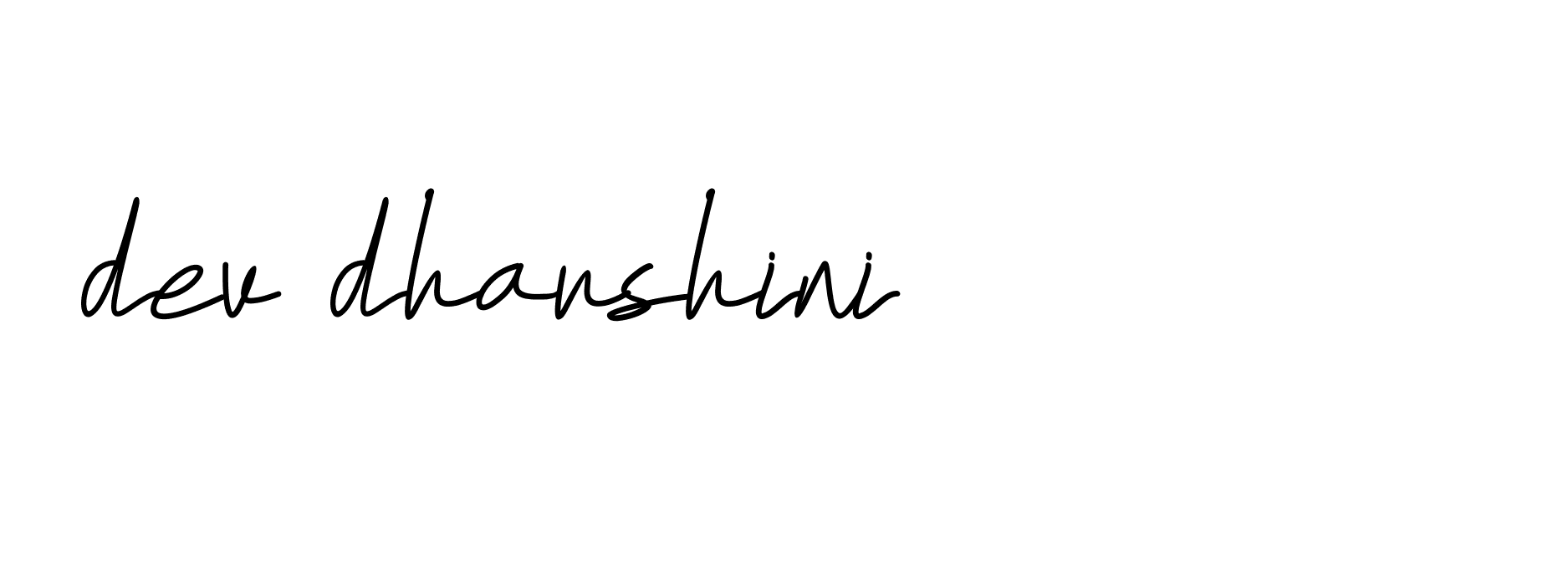 Signature of dev-dharshini