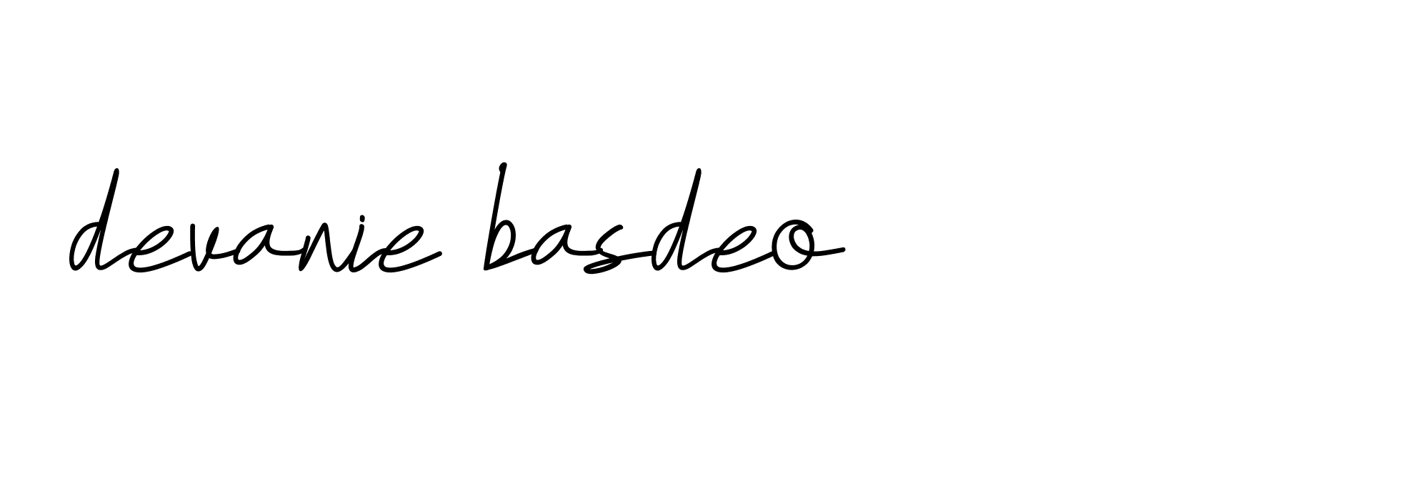 Signature of devanie-basdeo