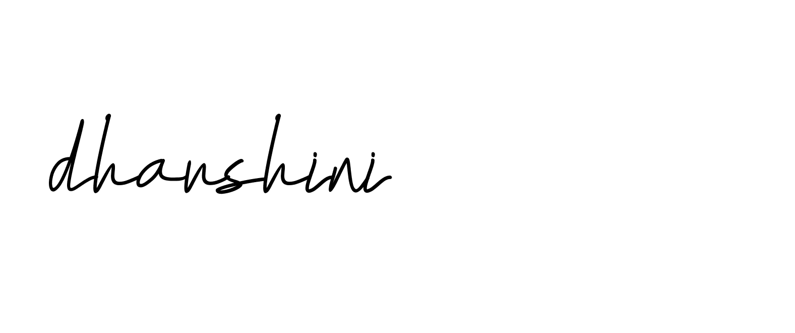 Signature of dharshini