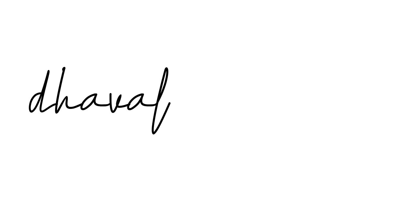 Signature of dhaval