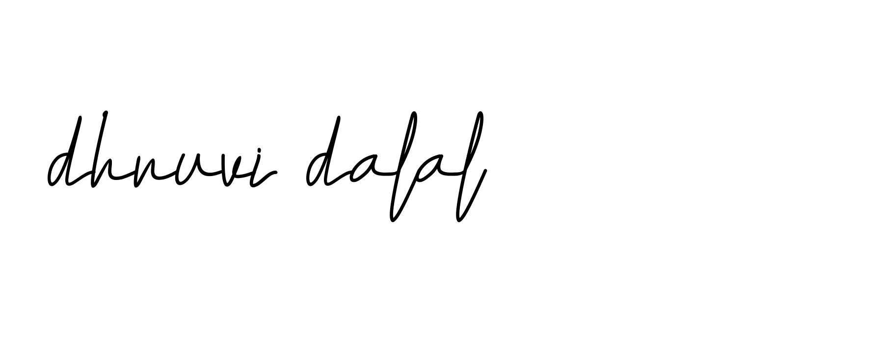 Signature of dhruvi-dalal