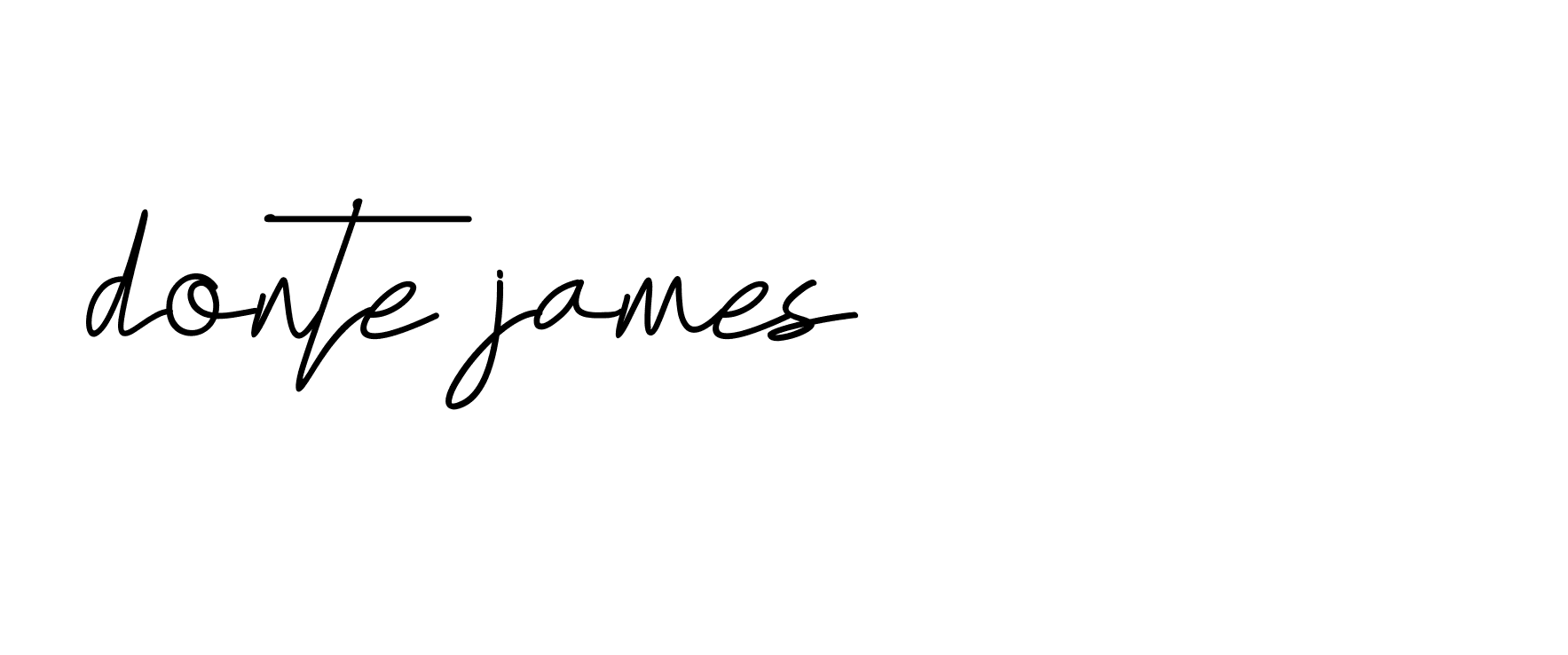 Signature of donte-james