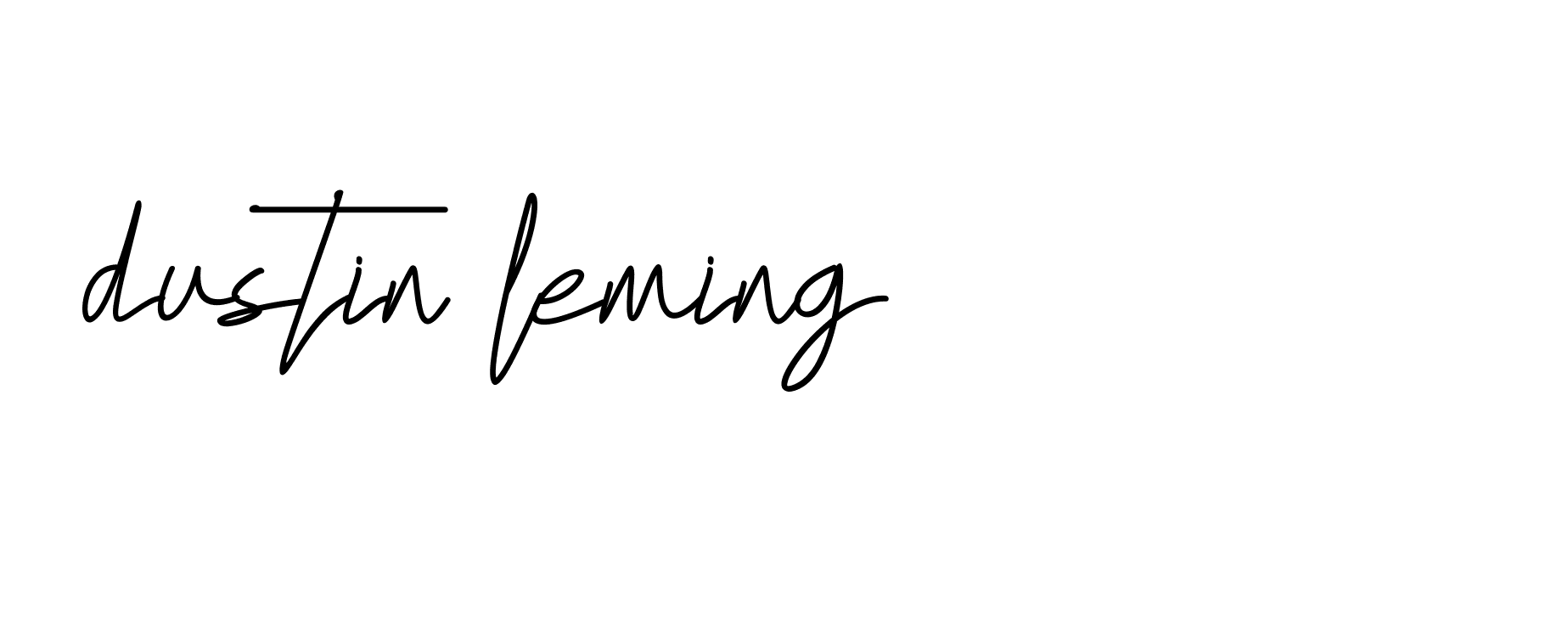 Signature of dustin-leming