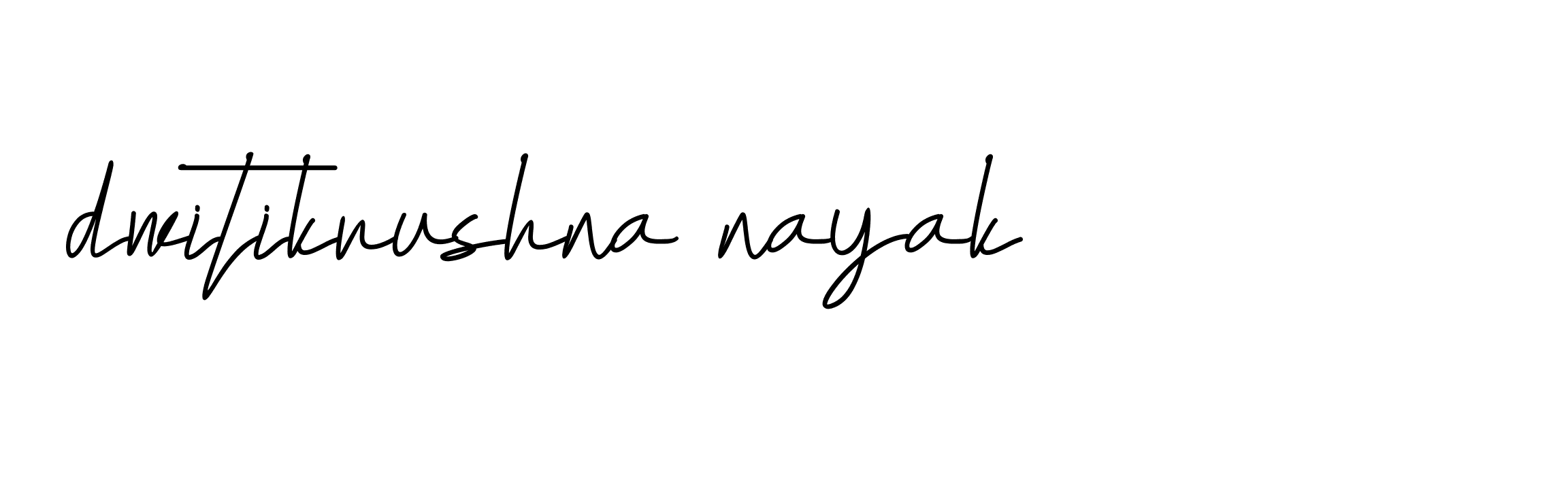 Signature of dwitikrushna-nayak