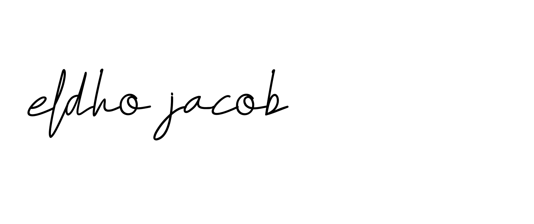 Signature of eldho-jacob